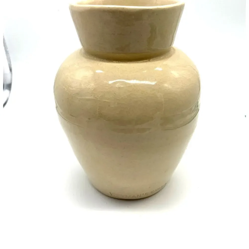 Vintage‎ Weyman's snuff Jar Tobacciana Pottery Vase